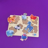 Drvena slagalica Životinje CK16