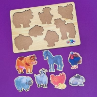 Drvena slagalica Životinje CK16